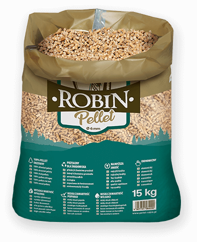 worek pelletu opałowego Robin do kupienia w Wołowie lub sklepie internetowym